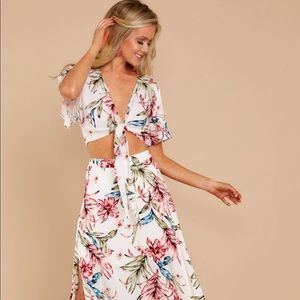 Two piece skirt and top set